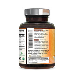 Nature's Nutrition cúrcuma y jengibre orgánico juntos, origen natural visible