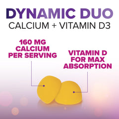 Nature's Nutrition ingredientes resaltando calcio y vitamina D3 para absorción