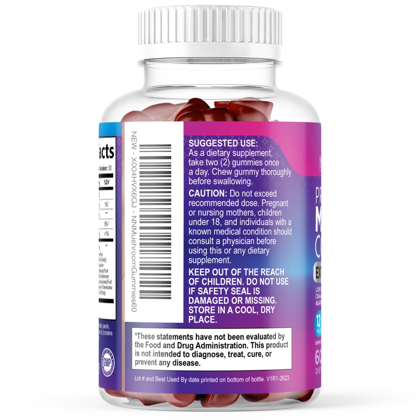 Nature's Nutrition persona activa tomando gominola para conveniencia diaria