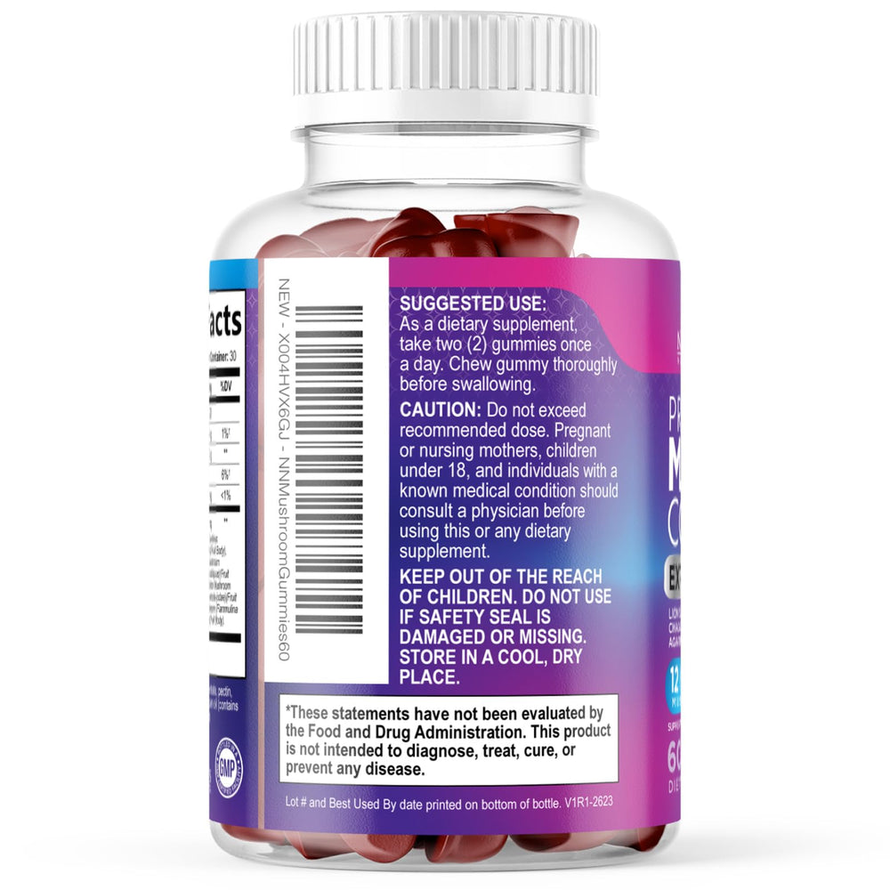 Nature's Nutrition persona activa tomando gominola para conveniencia diaria