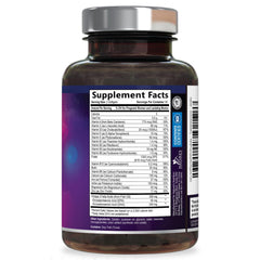 Nature's Nutrition mujer embarazada utilizando suplemento con confianza