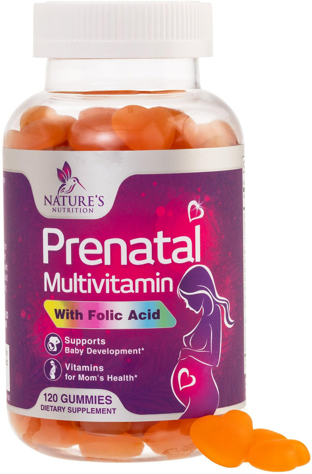 Nature's Nutrition envase frontal claro mostrando el producto para fácil identificación y confianza