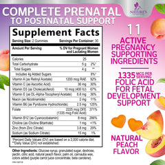 Nature's Nutrition primer plano textura gomita mostrando suavidad
