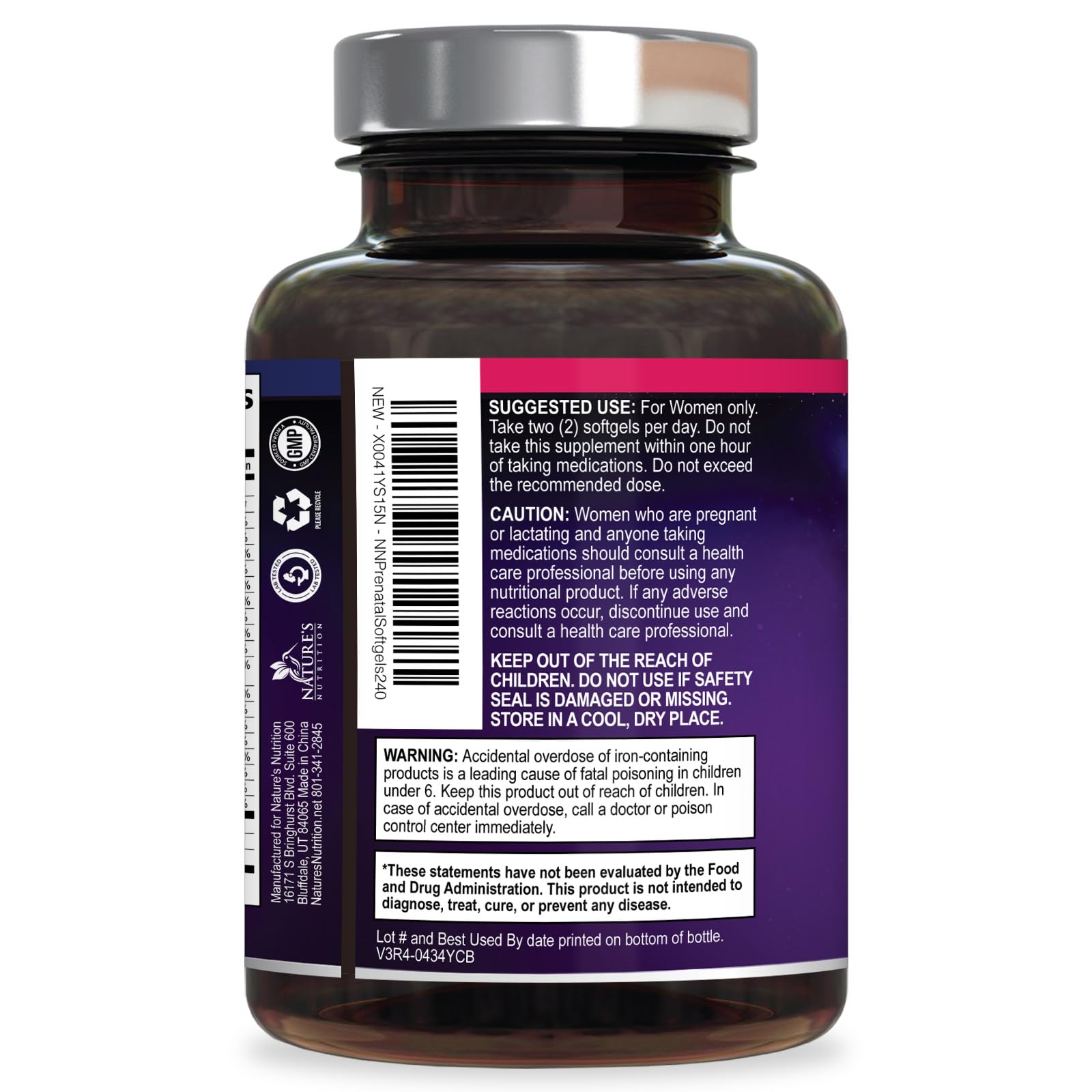 Ingredientes clave: representación de DHA y folato en Nature's Nutrition para desarrollo fetal