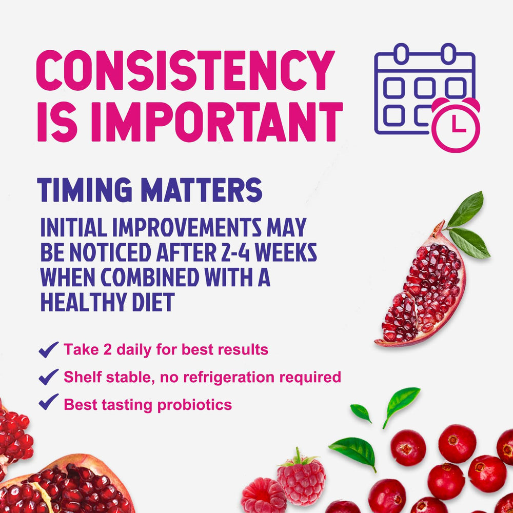 Nature's Nutrition probióticos para mujeres: frasco secundario de presentación elegante.