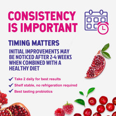 Nature's Nutrition probióticos para mujeres: frasco secundario de presentación elegante.