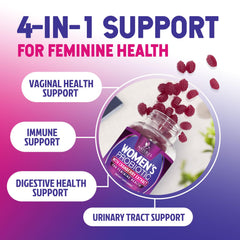 Nature's Nutrition probióticos para mujeres: sabor a cranberry para momentos saludables.