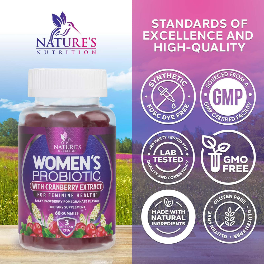 Nature's Nutrition probióticos para mujeres: textura suave para masticar fácilmente.