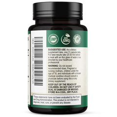 Nature's Nutrition sello de fabricación en USA y control de calidad visible