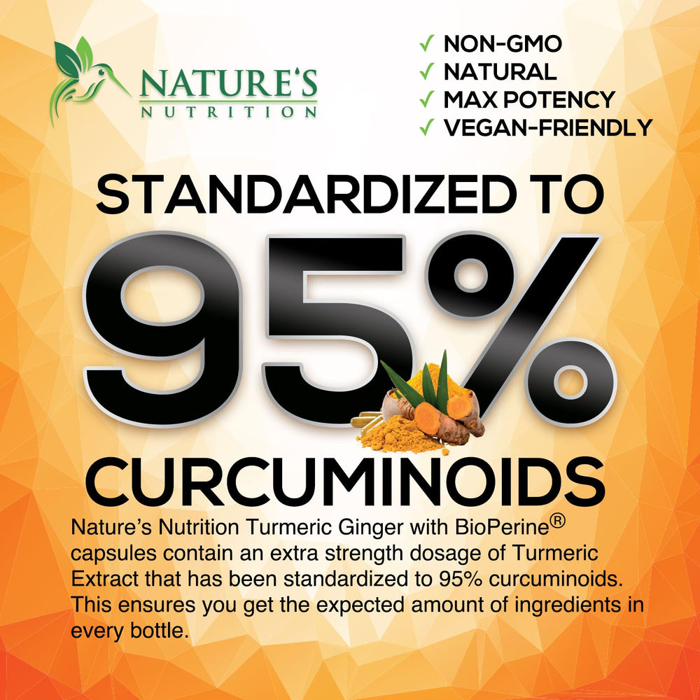Nature's Nutrition envase con cúrcuma y jengibre en cocina, uso cotidiano
