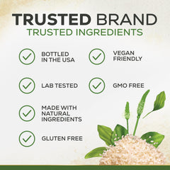 Nature's Nutrition frasco abierto con cápsulas dispersas para presentación clara