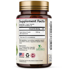 Nature's Nutrition sello bottled in USA que transmite control de calidad