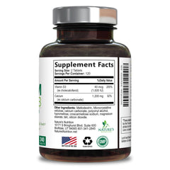 Nature's Nutrition sello GMP en etiqueta, garantía de calidad