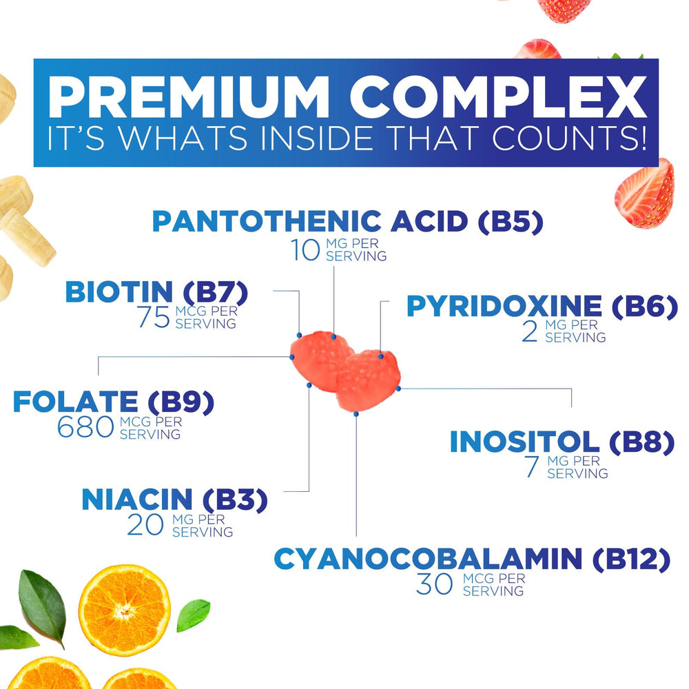 Nature's Nutrition primer plano de la textura de la gomita, fácil masticación