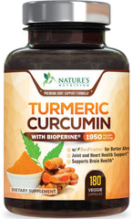 Nature's Nutrition frasco frontal mostrando etiquetas claras y beneficios