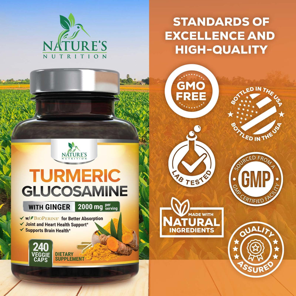 Nature's Nutrition polvo de cúrcuma en primer plano para textura