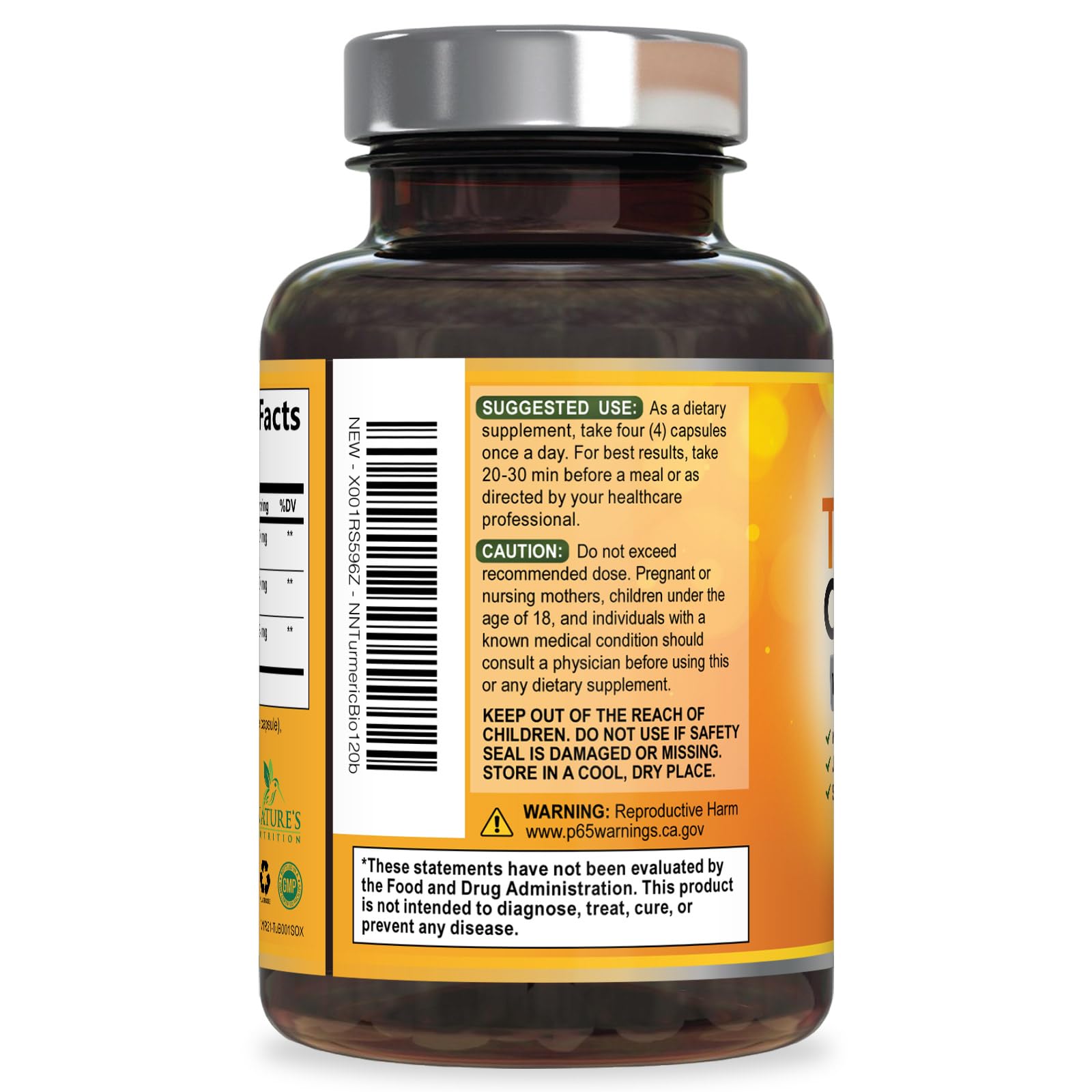 Nature's Nutrition suplemento en rutina matutina para conveniencia