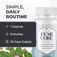 Nature’s NutriWave etiqueta FemiCore lista de ingredientes para decisión informada