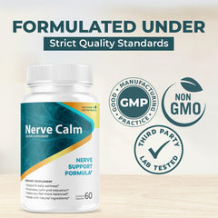 Nature’s NutriWave NerveCalm cápsulas en mano, dosificación sencilla