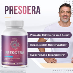 Nature’s NutriWave Presgera cápsula en primer plano, fácil de tragar
