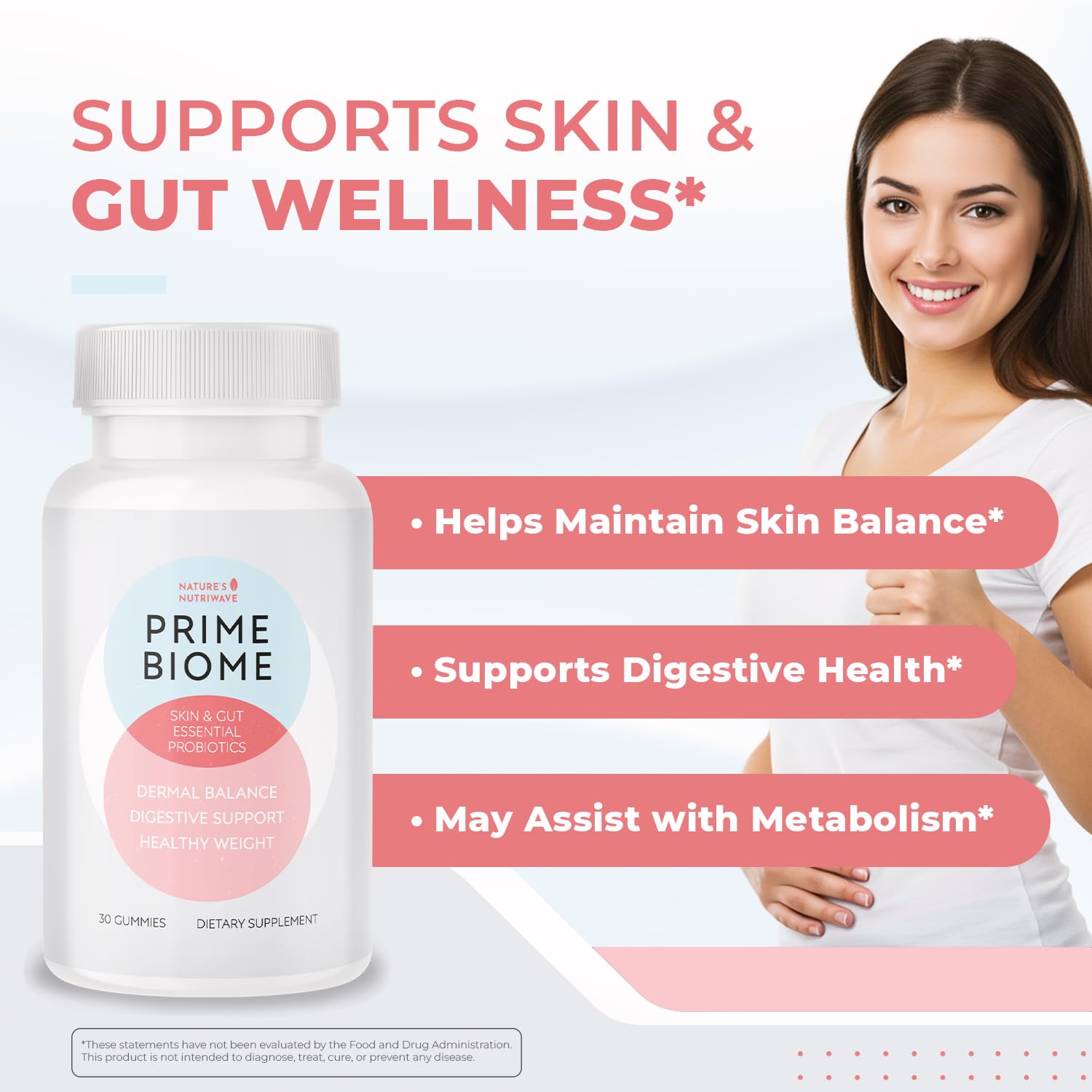 Nature’s NutriWave gomita en mano, fácil de tomar diario