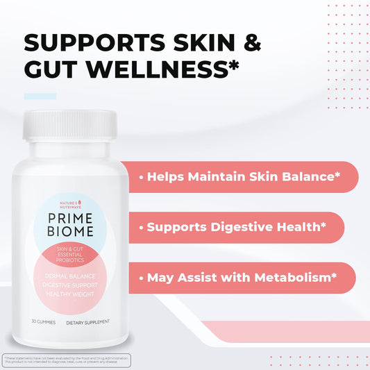 PrimeBiome gomitas sabor natural para tu rutina diaria