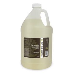 Nature's Oil envase frontal del galón, presentación profesional y confianza