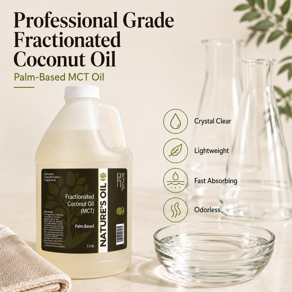 Nature's Oil textura clara del aceite fraccionado, absorción rápida y ligera