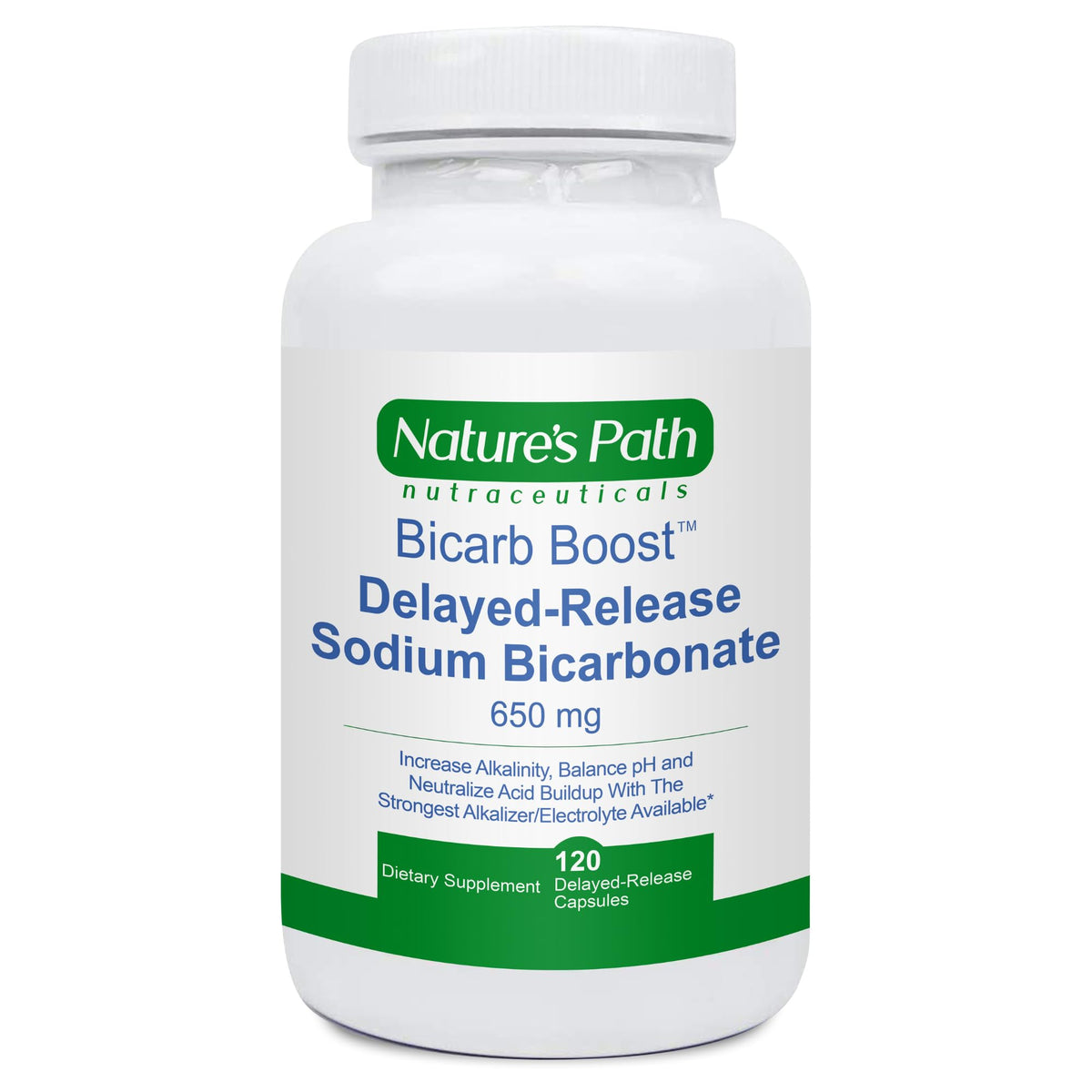 Envase frontal de NATURE'S PATH NUTRACEUTICALS mostrando tapas y etiqueta beneficiosa