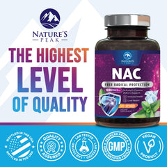 Nature's Peak cápsulas en mano para apreciar escala y facilidad de ingesta
