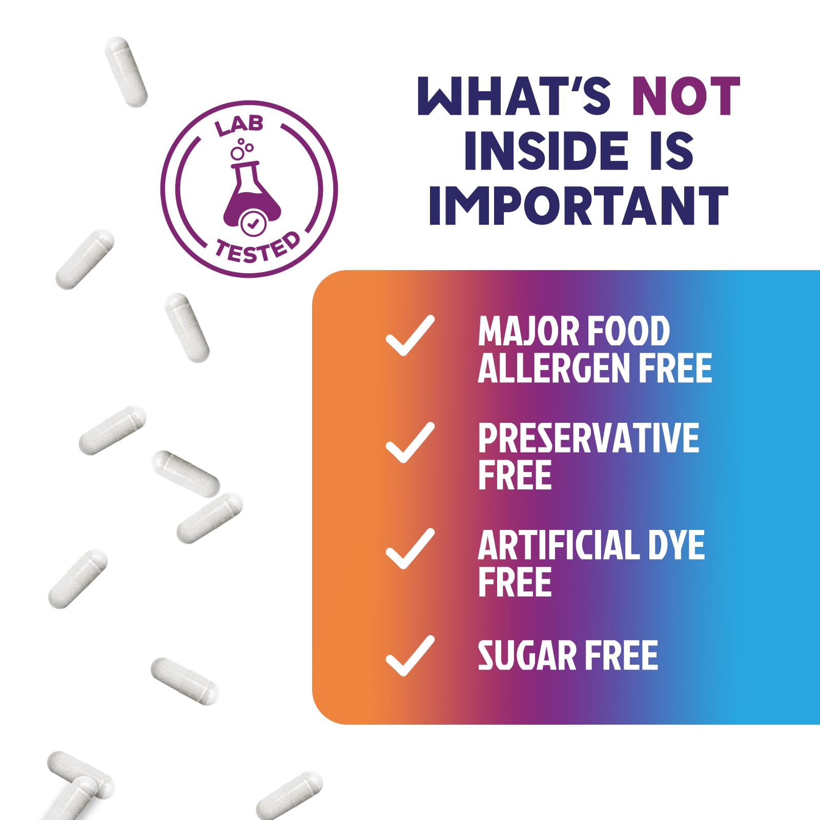Nature's Peak comparativa de tamaño y medición para control de dosis