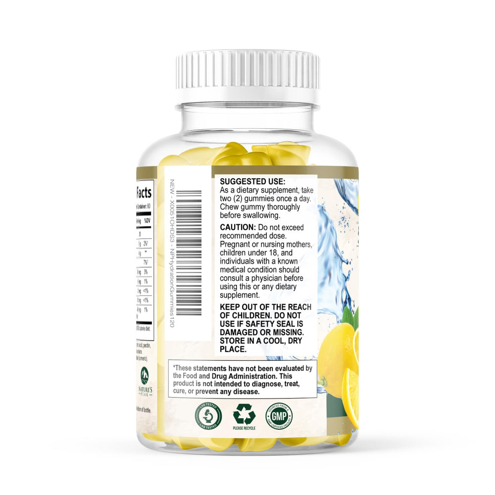 Nature's Peak etiqueta de ingredientes clara que destaca fórmula vegana y Non-GMO