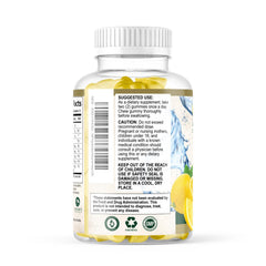 Nature's Peak etiqueta de ingredientes clara que destaca fórmula vegana y Non-GMO