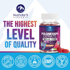 etiqueta de Nature's Peak con información nutricional visible y transparencia
