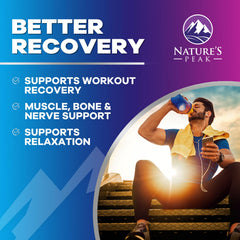 Nature's Peak producto en escena de relajación que sugiere uso nocturno suave