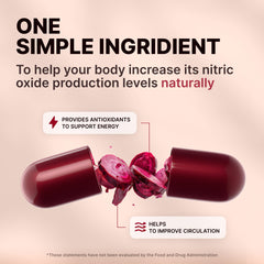 Nature's Pure Blend cápsulas en mano demostrando tamaño fácil de tragar