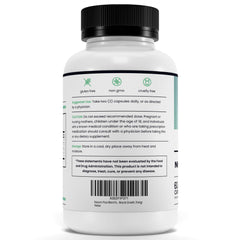Nature's Pure Blend envase con hojas verdes para transmitir naturalidad