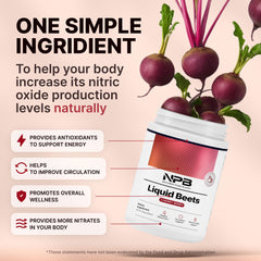 Nature's Pure Blend remolacha en batido refrescante que mejora la energía