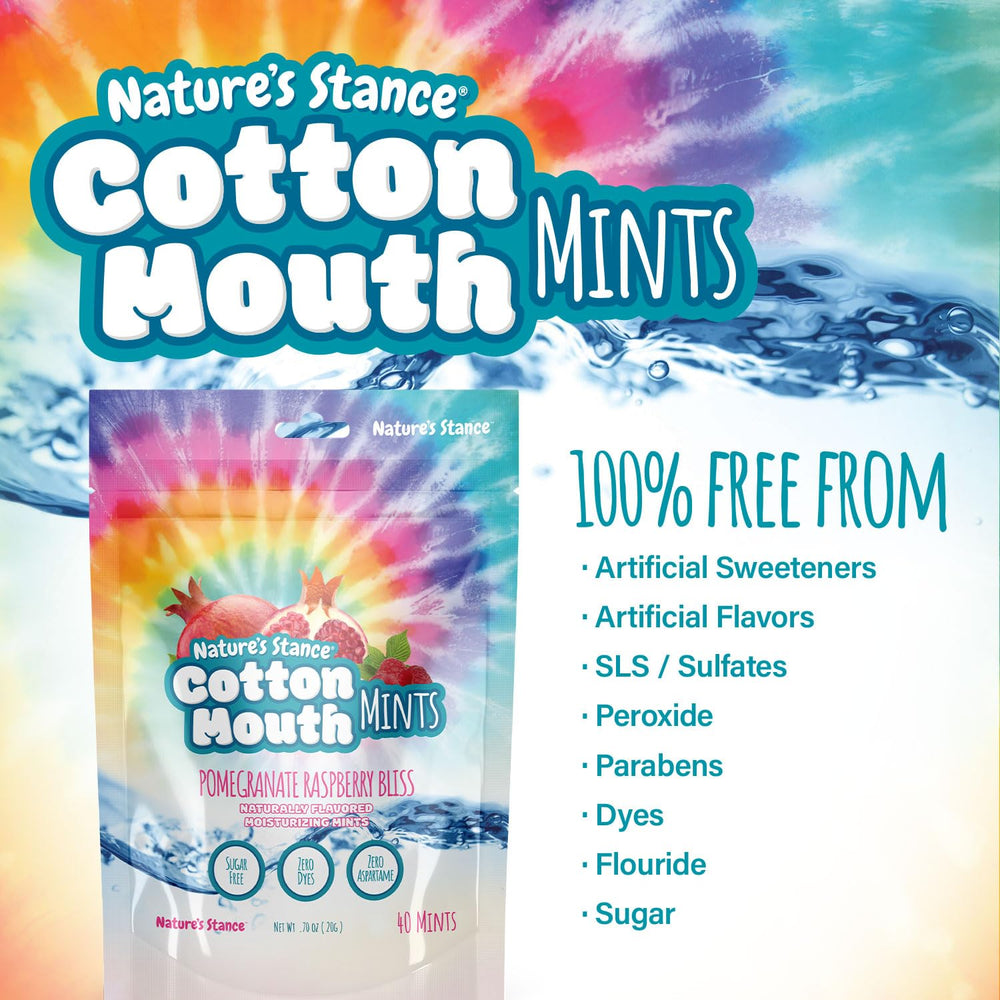 Nature's Stance etiqueta del empaque con ingredientes y beneficios claros y sin aditivos
