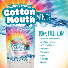 Nature's Stance etiqueta del empaque con ingredientes y beneficios claros y sin aditivos