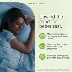 Nature's Trove etiqueta con certificaciones GMP NSF y kosher visibles