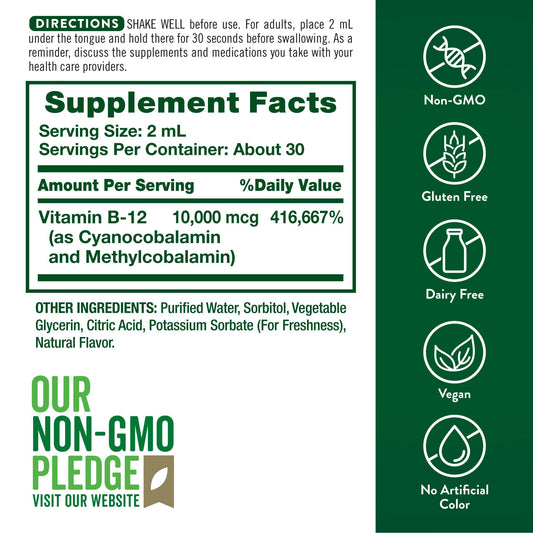 Nature's Truth etiqueta detallada con ingredientes y beneficios visibles