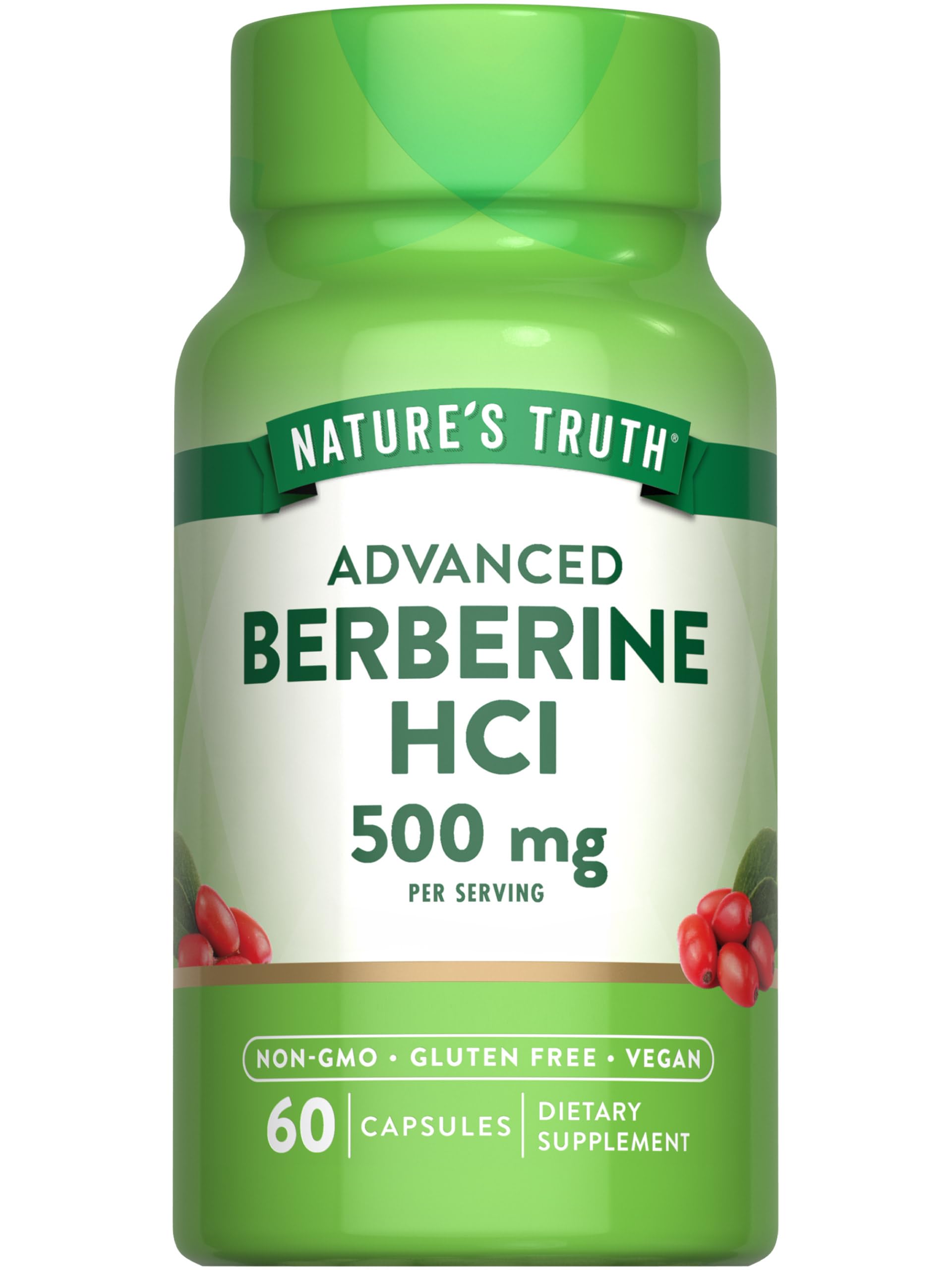 Nature's Truth frasco frontal con etiqueta clara y beneficio de pureza