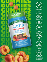 Nature's Truth gomitas en mano para ver escala y facilitar dosis diaria