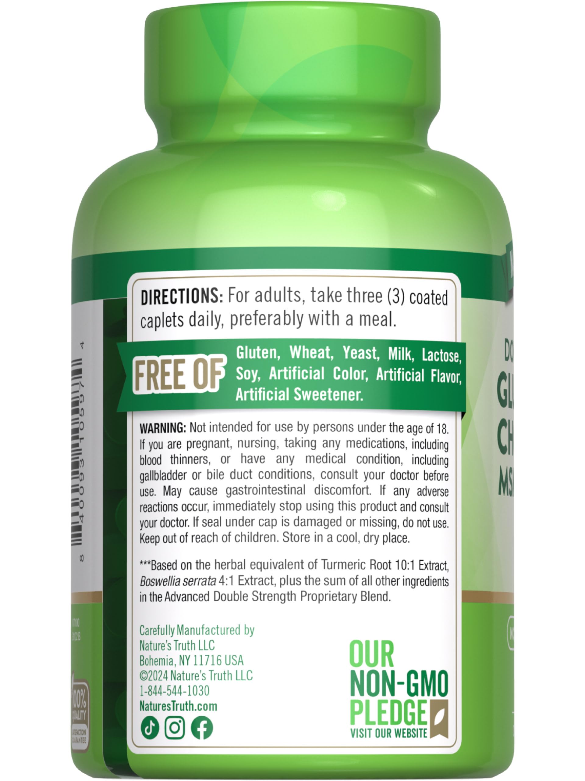 Nature's Truth caja con sello de calidad y origen de la fórmula