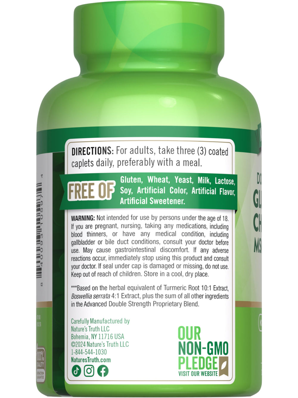 Nature's Truth caja con sello de calidad y origen de la fórmula