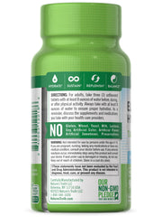 Nature's Truth comparación de tamaño con moneda para referencia
