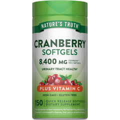 Nature's Truth frasco frente mostrando 150 softgels y beneficios listados