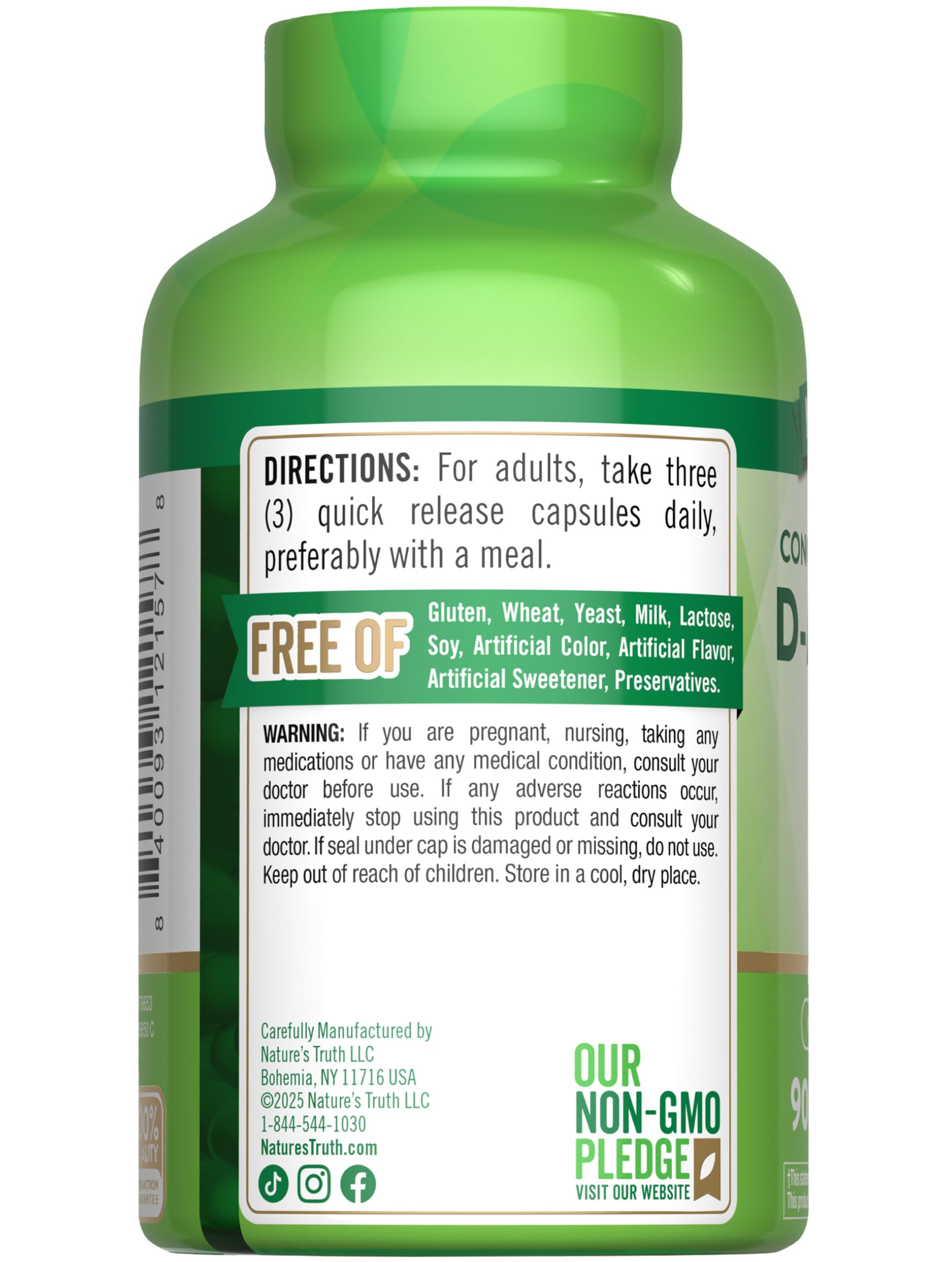 Nature's Truth frasco en mesa de cocina estilo de vida promueve rutina saludable