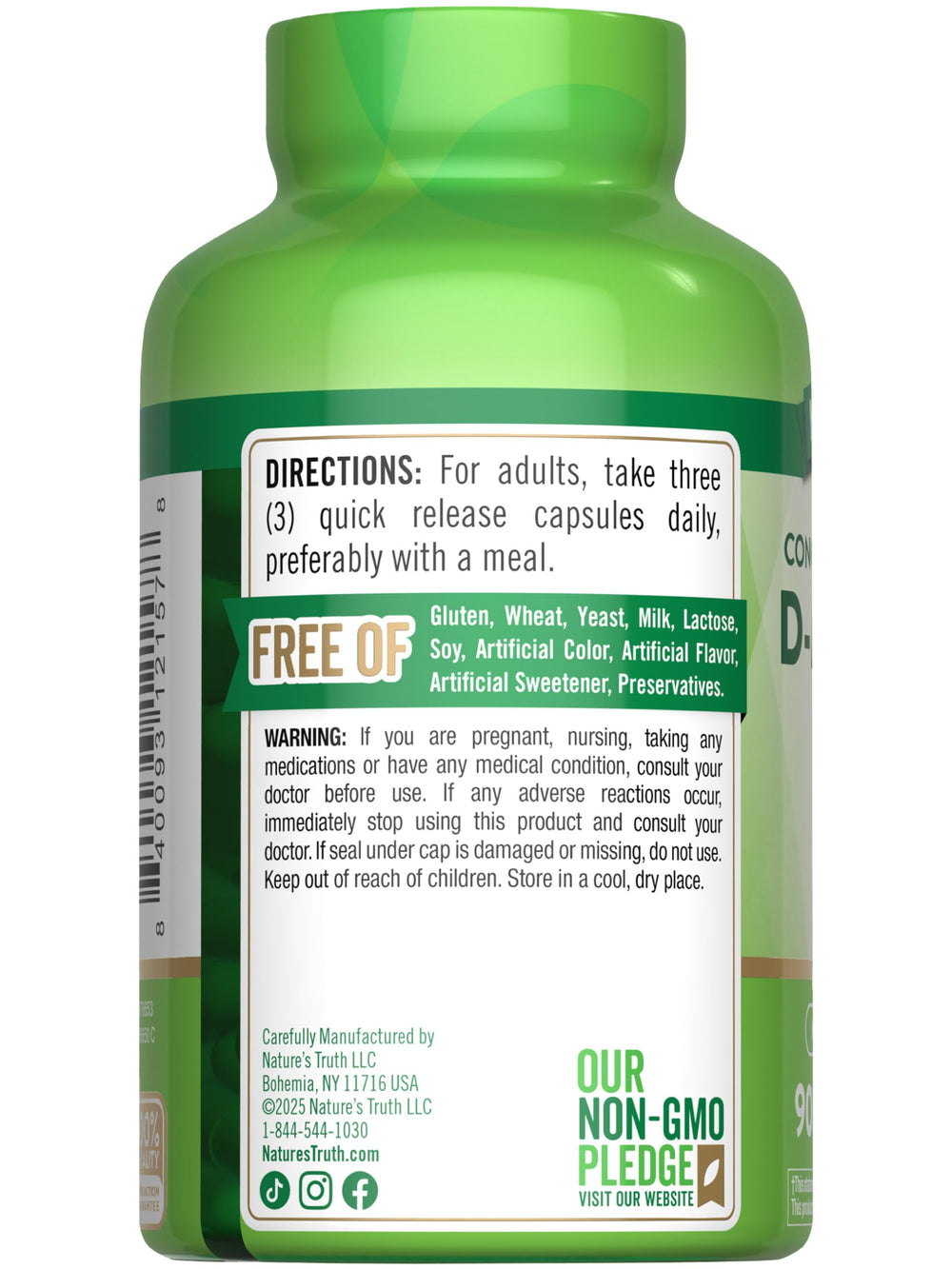 Nature's Truth frasco en mesa de cocina estilo de vida promueve rutina saludable